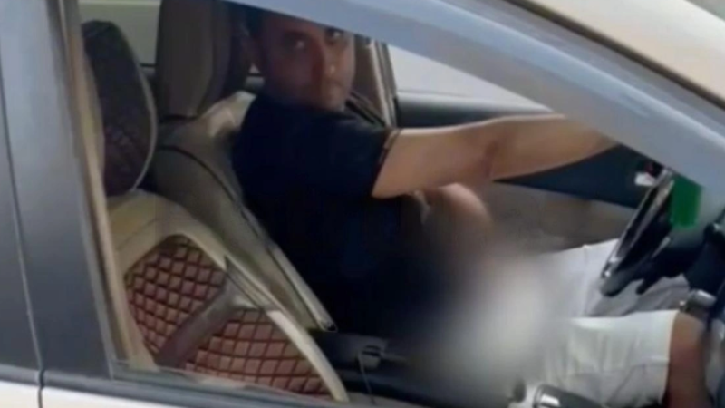 Gəncə serialı maşının sürücüsü qadına cinsi orqanını göstərdi