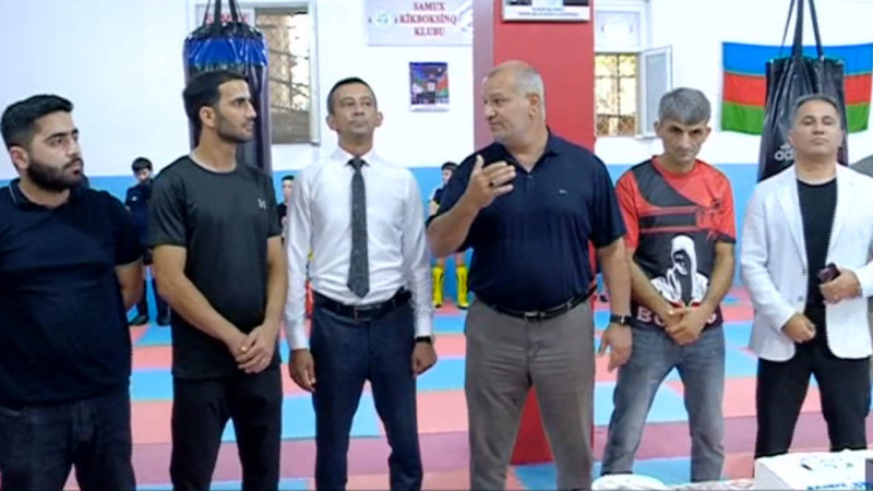 Yeni kikboksinq zalı istifadəyə verilib