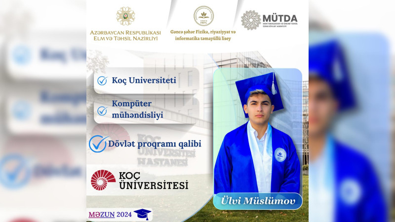 Məzunumuz Türkiyədə təhsil alacaq