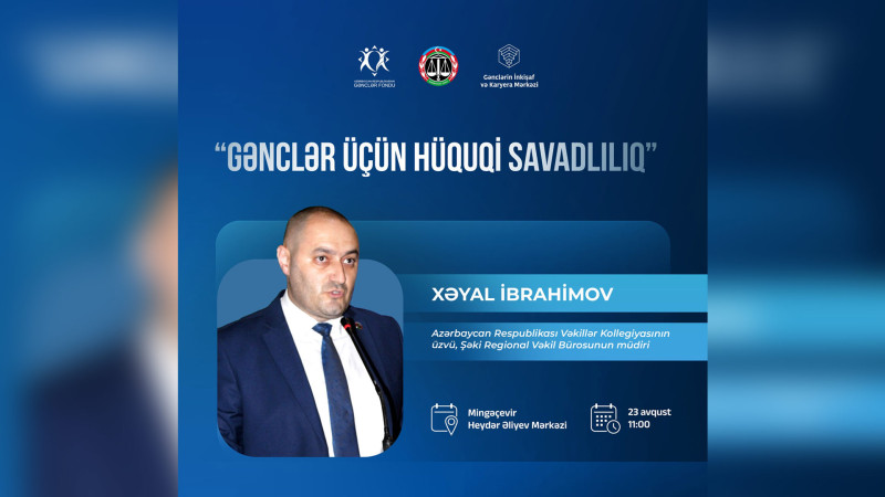 Mingəçevirdə hüquqi savadlılıq mövzusu müzakirə olunacaq
