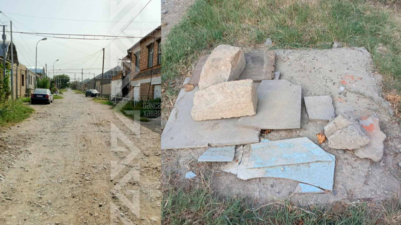 Gəncədə Milli Qəhrəmanın adını daşıyan küçədə kanalizasiya xətti yoxdur