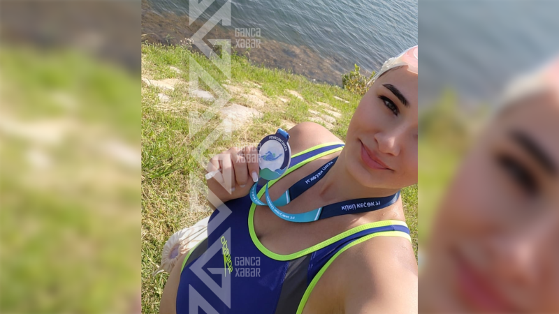 Gənc üzgüçümüz ölkə turnirində medal qazanıb