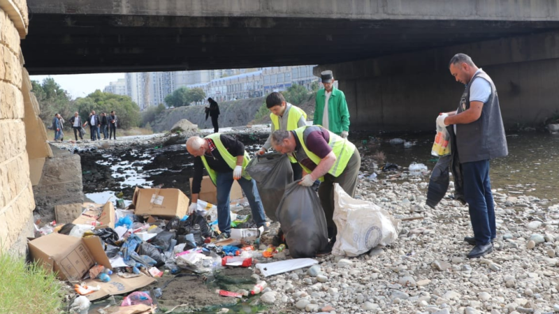 Gəncəçayda iməcilik keçirilib