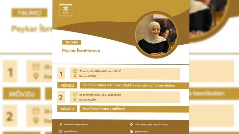 Gəncə KOB İnkişaf Mərkəzi daha bir görüş təşkil edəcək