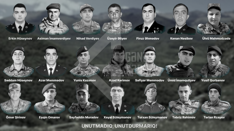 Erməni təxribatı nəticəsində şəhid olan hərbçilərimizin ikinci ildönümüdür