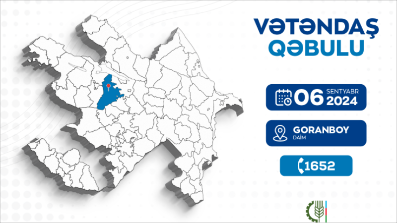 Goranboyda nazir sakinlərlə görüşəcək