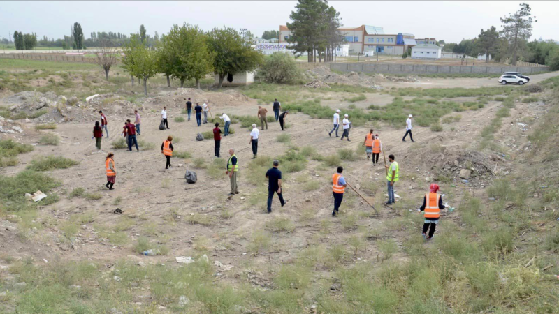 Axınca və Gəncəçayda təmizlik işləri görülüb