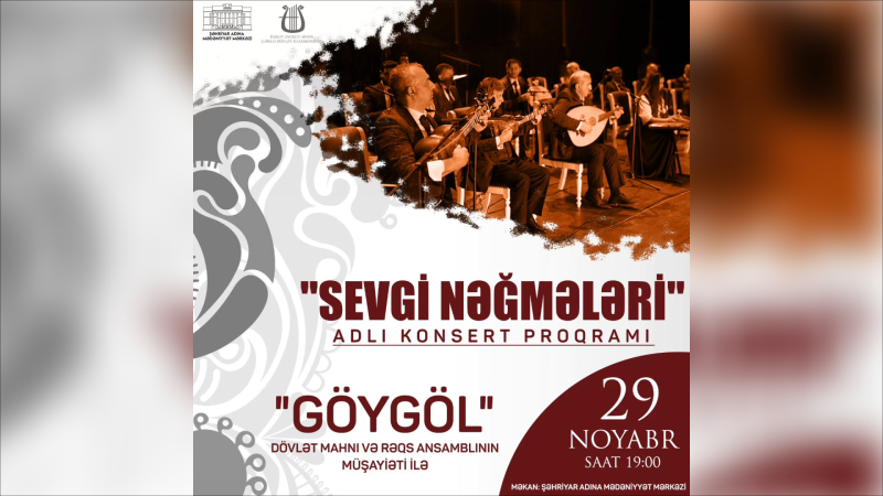Sevgi nəğmələri adlı konsert keçiriləcək