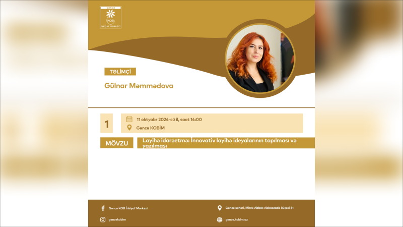 KOB İnkişaf Mərkəzi təlim keçəcək