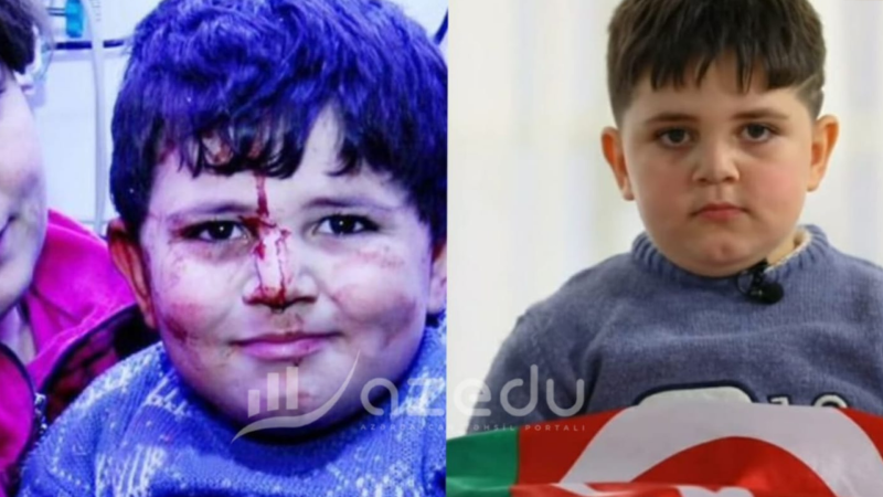 Gəncə terrorunun balaca qəhrəmanı: Böyüyəndə Polad Həşimov kimi olmaq istəyirəm