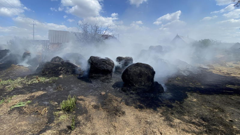 Goranboyda tonlarla ot bağlaması məhv olub