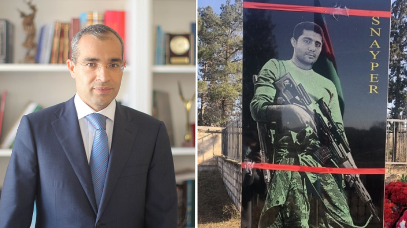 Mikayıl Cabbarov qazaxlı şəhidi ehtiramla yad edib