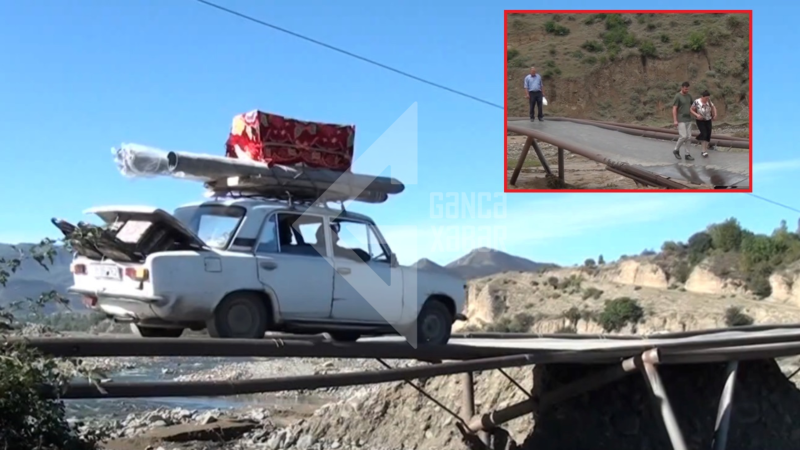 Tovuzun Məşədilər kəndində TƏHLÜKƏ: Qəzalı körpü insan həyatını riskə atır