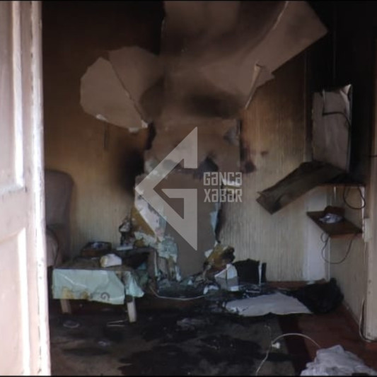 Gəncədə yaşayış evində yanğın olub