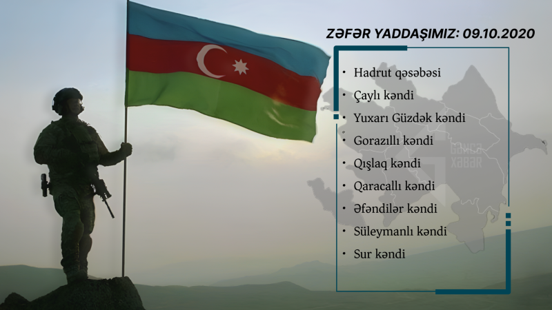 9 oktyabr 2020: Vətən Müharibəsinin 13-cü günü