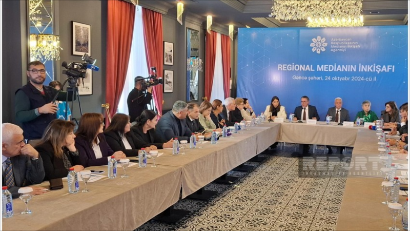 Gəncədə medianın inkişafına həsr olunan tədbir keçirilib