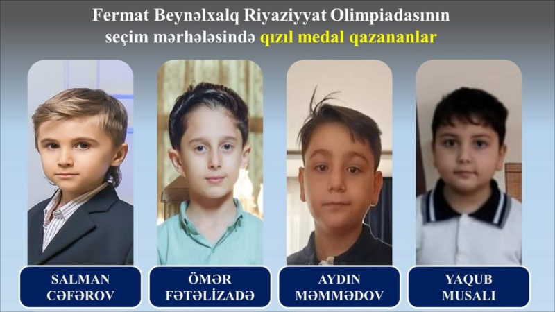 Gəncə məktəbliləri beynəlxalq olimpiadada qızıl medal qazanıblar