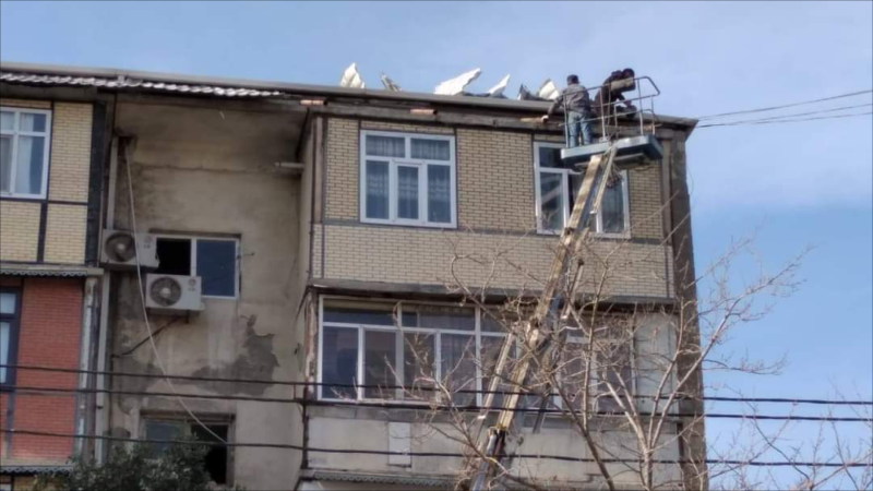 MKTİB tərəfindən dam örtükləri və novdanlar təmir edilib