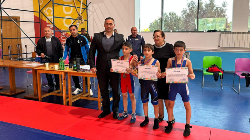 Bölgəmizdə sərbəst güləş üzrə rayon birinciliyi keçirilib