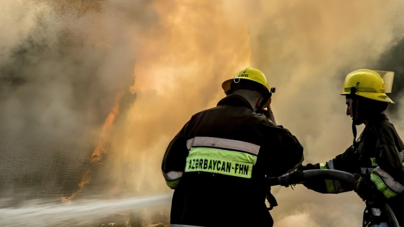 Yaşayış evinin çox hissəsi yanıb