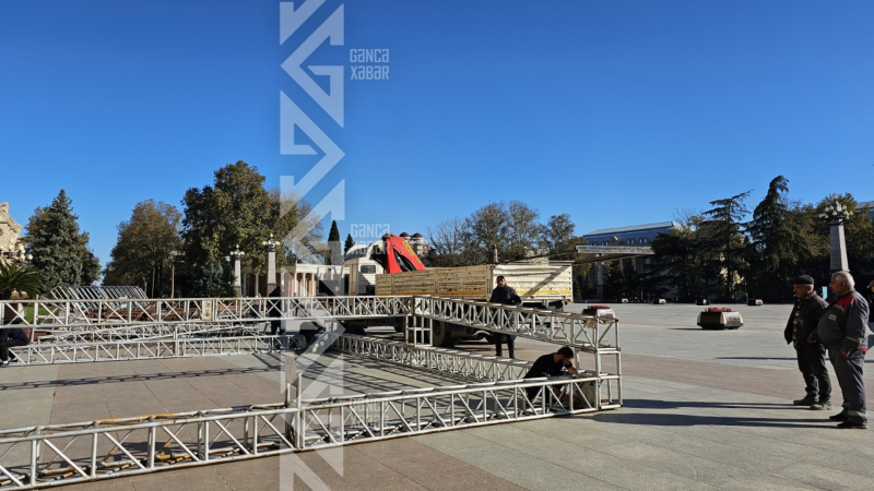 Gəncədə 8 Noyabr - Zəfər Günü ilə bağlı hazırlıq işləri aparılır