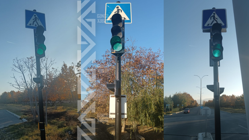 Gəncədə yeni işıqforlar quraşdırılıb