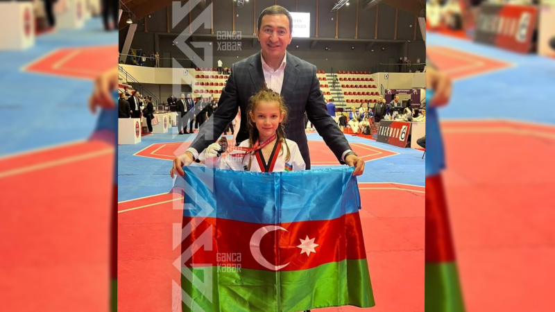 8 yaşlı taekvondoçumuz Avropa çempionu oldu - FOTO