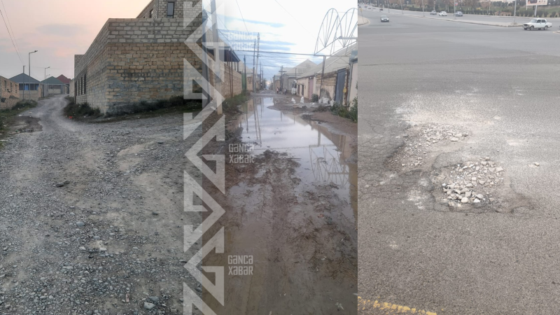 Gəncə sakinləri ümid edirlər ki, YOLLAR DÜZƏLƏCƏK Gəncə sakinləri ümid edirlər ki, YOLLAR DÜZƏLƏCƏK
