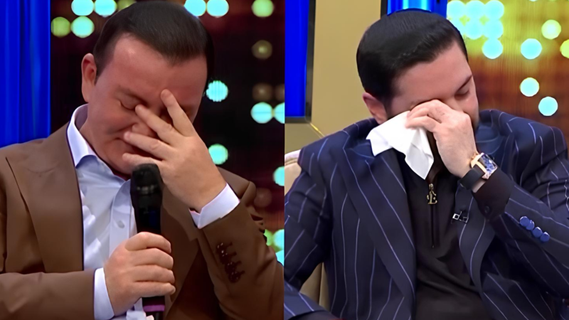 Qazaxlı müğənni efirdə ağladı - VİDEO