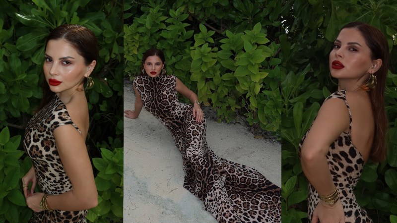 Gəncəli sənətçinin qızı Hind okeanı sahillərində istirahət edir - VİDEO