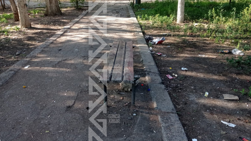 Gəncənin Dəmiryolçular parkı baxımsız vəziyyətdədir Gəncənin Dəmiryolçular parkı baxımsız vəziyyətdədir