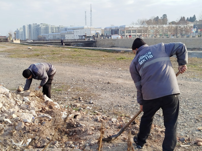 Gəncəçayda və ətraf ərazilərdə iməcilik keçirilib - FOTO