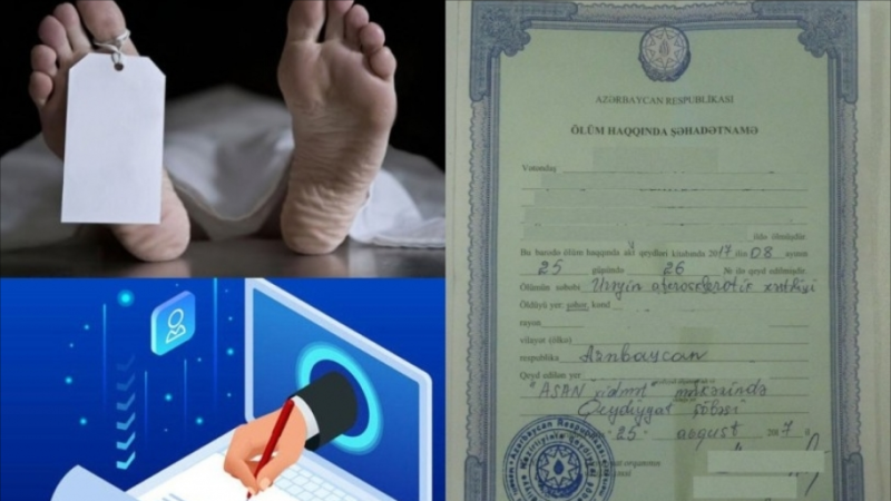 “Ölüm haqqında şəhadətnamə”nin verilməsi qaydası dəyişir? - RƏSMİ AÇIQLAMA