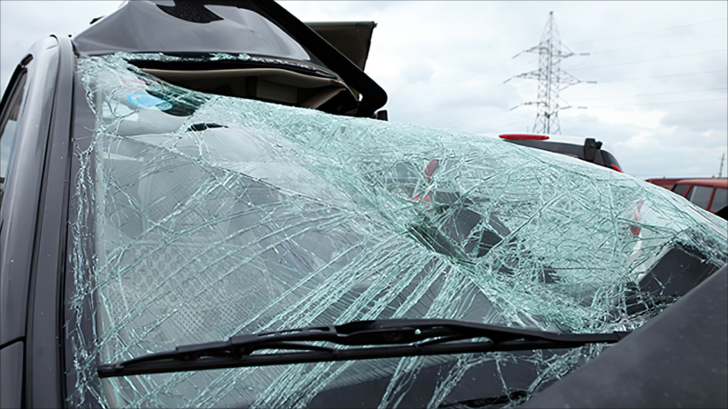 Goranboyda atı vuran maşın kanala aşdı