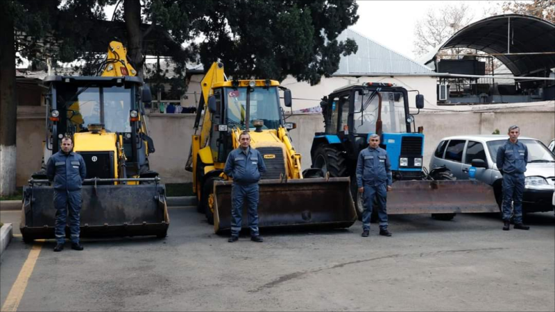 Gəncədə ADSEA-nın xüsusi texnikalarına baxış keçirildi