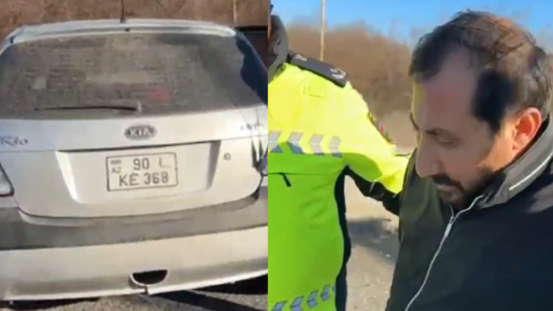 Narkotikin təsiri altında maşın sürdü, saxlanıldı