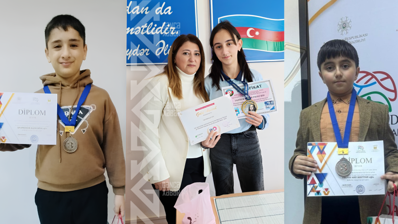 Gəncə məktəbliləri Riyaziyyat Olimpiadasından medallarla qayıdıblar