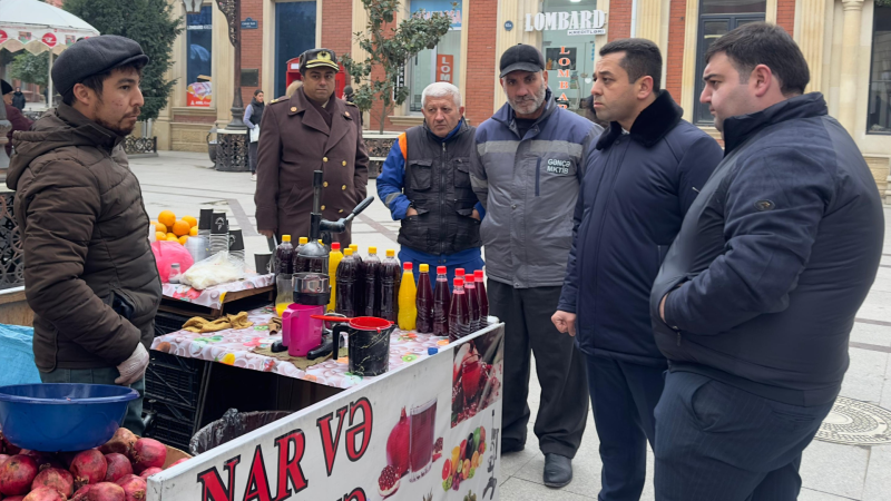 Şəhər rəhbərinin “işçi qrupları” küçə alverinə qarşı - FOTO