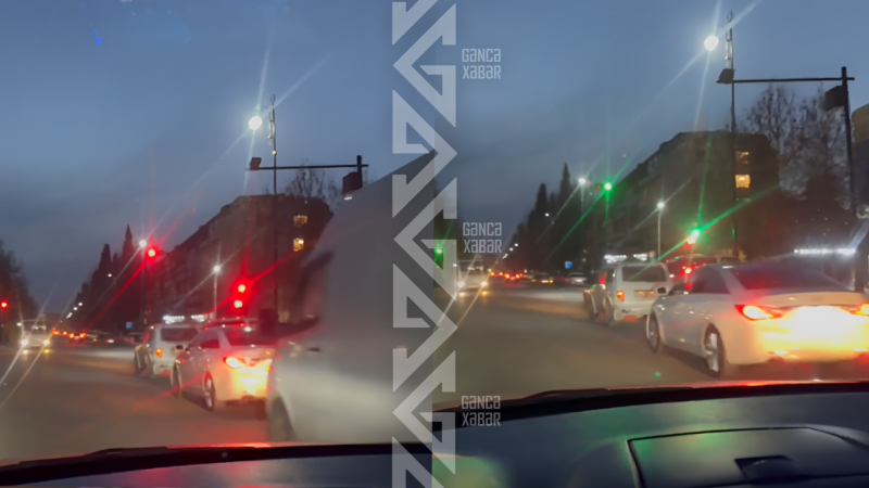 Gəncədə işıqforun fəaliyyəti bərpa olundu