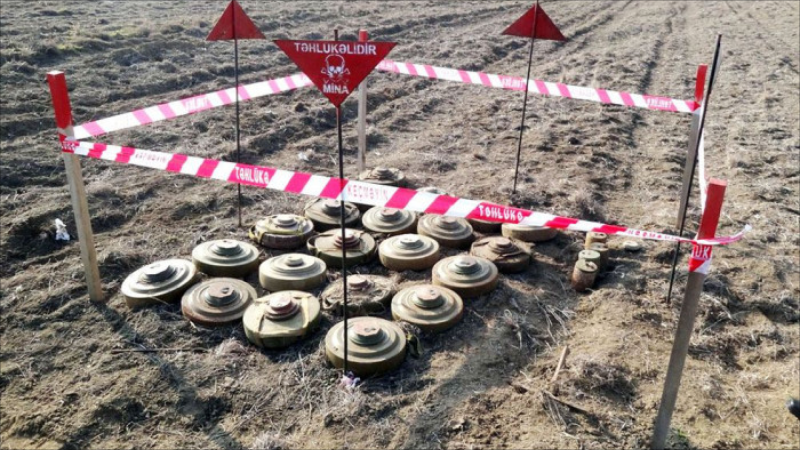 ANAMA: Qazaxın azad edilmiş kəndlərində indiyədək 875 mina zərərsizləşdirilib