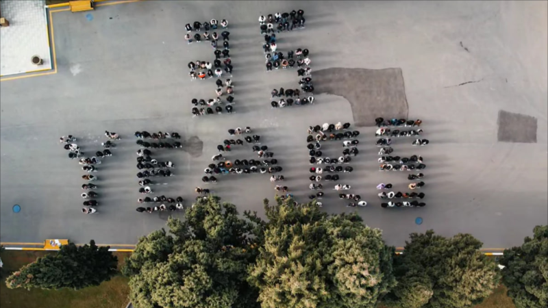 Gəncədə tələbələrdən 20 Yanvar fləşmobu - VİDEO