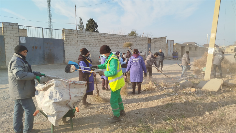 MKTİB tərəfindən növbəti təmizlik işləri keçirilib - FOTO