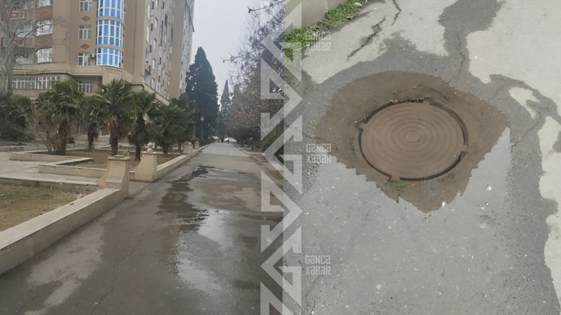 Yeraltı su borusu partlayıb