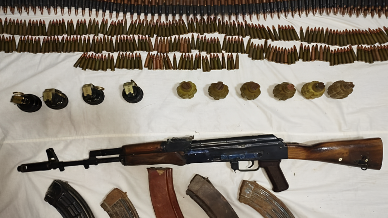 Goranboyda silah-sursat aşkarlanıb - FOTO