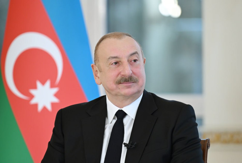 İlham Əliyev müsahibə verib - FOTO/VİDEO