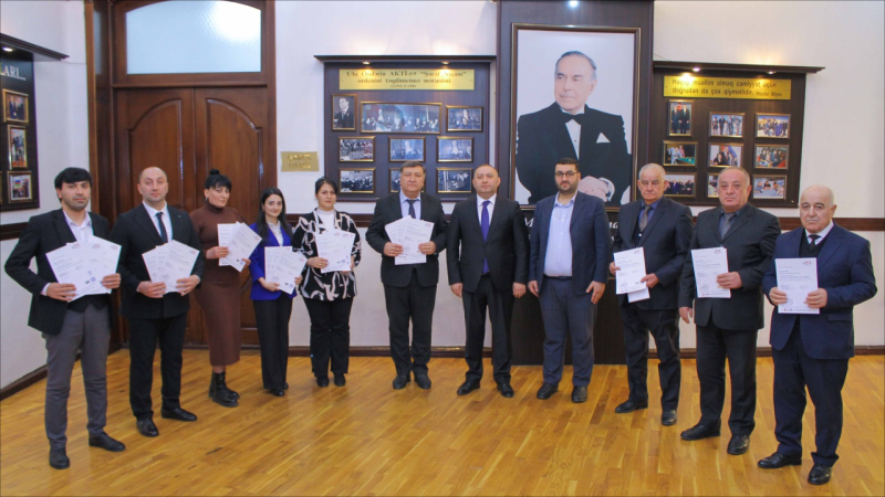 ADAU əməkdaşları beynəlxalq sertifikatlara layiq görülüblər