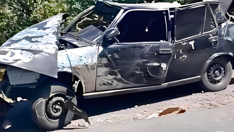 Gədəbəydə maşın aşıb