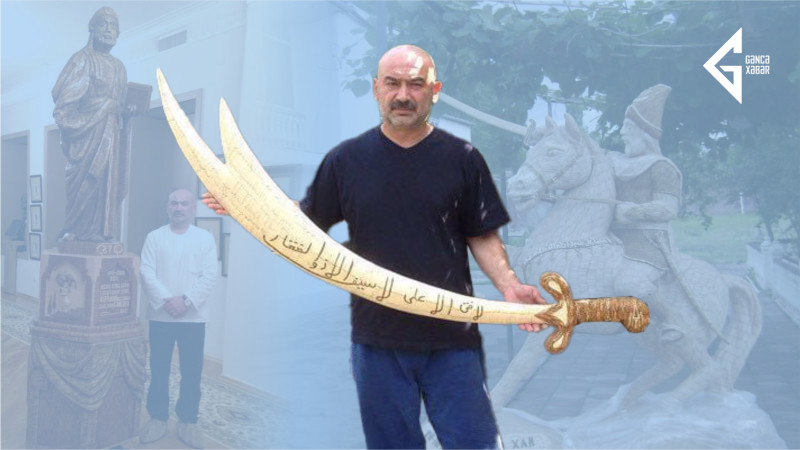 Kibritlə heykəl hazırlayan gəncəli sənətkar: “Heç vaxt əl işimi satmamışam” - ÖZƏL MÜSAHİBƏ