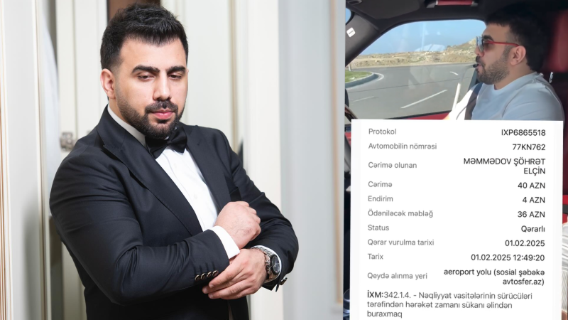 Qazaxlı müğənni cərimə edildi