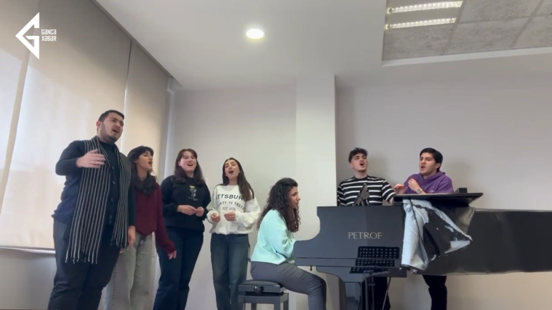 Milli Konservatoriyanın tələbələri Gəncəli bəstəkarın xatirəsini anıblar - VİDEO